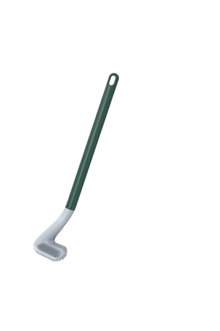 Silikon Yumuşak Kıllı Tuvalet Fırçası-yeşil