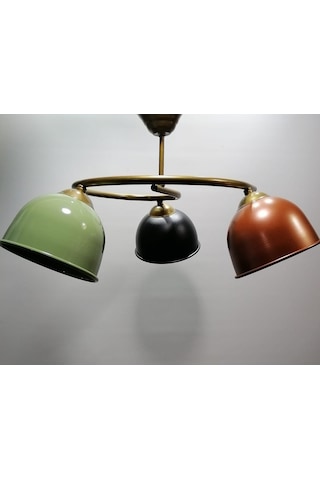Riolight Modern Üçlü Renkli Başlık Metal Sarkıt Avize (551336323)
