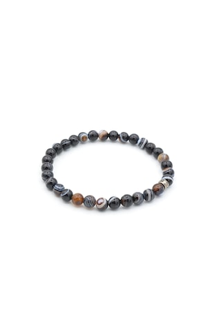 Hakiki Doğal Süleymaniye Göz Akik Taşı Bileklik 6 Mm