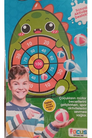 Keçe Dart Oyunu Topları Fırlat Hedefi Vur 1