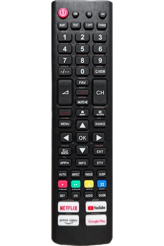 Maiyame Çok Markalı Led Lcd Tv'ler İçin Ağ Platformu Düğmelerine Sahip Evrensel Tv Uzaktan Kumanda Uzaktan Kumanda