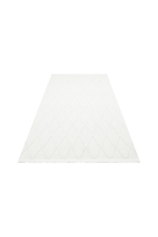 Bespoky Cozy 4 Cream Geometrik Modern Salon Halısı