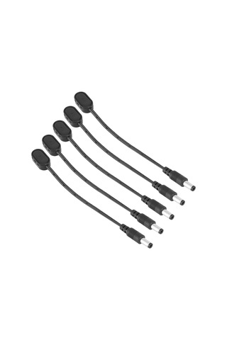 Gitar Efekt Pedalı İçin Efekt Pedalı Gücü, Dik Açı Konnektörlü Daisy Chain Kablosu, 5mm X 1mm Erkek Konnektörleri Destekler, Her Birine Bağımsız Pil