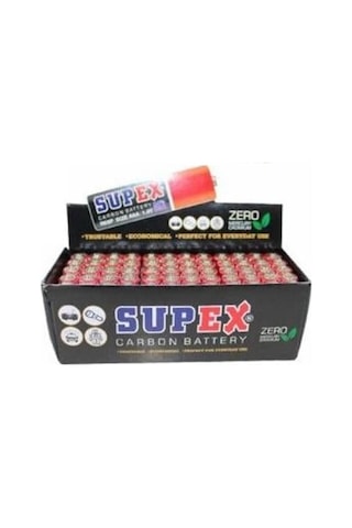 Supex R03 Çinko 60lı İnce Kalem Pil