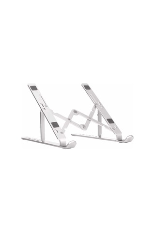 Arabulalaca Apple Uyumlu MacBook Air 13 Inç A3240 M4 2025 Notebook Katlanabilir Taşınabilir Metal Standı Klavye + Stand