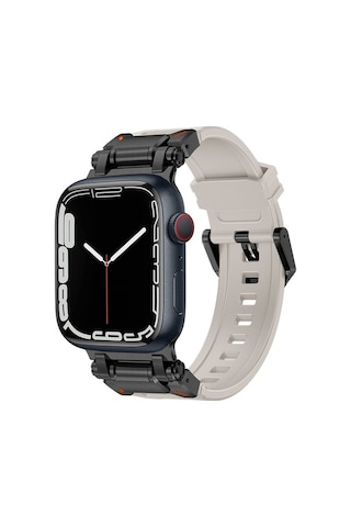 Novahub İos Watch Uyumlu Serisi 5 44mm Explorer Tpu Saat Bantı Siyah Yıldız Işığı, Yeni Tasarım/i