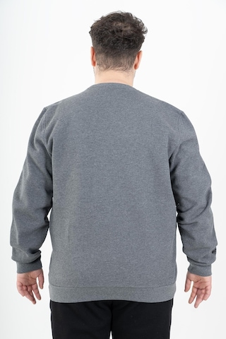 Maraton Sportswear Büyük Beden Erkek Bisiklet Yaka Takma Kol Basic Antramelanj Sweatshirt 22370-antramelanj