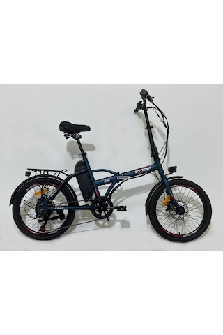 Roxform R-100 Elektrikli Katlanabilir Bisiklet 20 İnç Şehir Bisikleti Mat Mavi