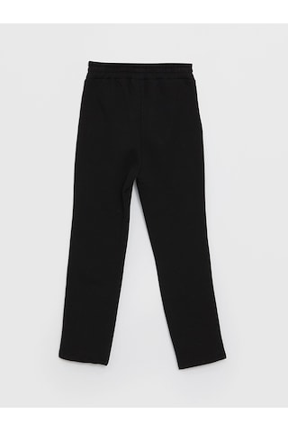 LC Waikiki Lcw Kids Siyah Beli Lastikli Baskılı Kız Çocuk Eşofman Altı New Blakız Çocuk
