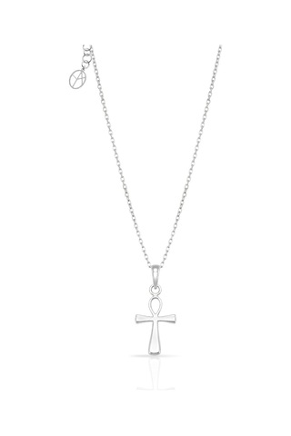 Oya Silver Minimal Sonsuz Yaşam Gümüş Ankh Anahtarı Kolye 2.1x1 Cm Oyot392