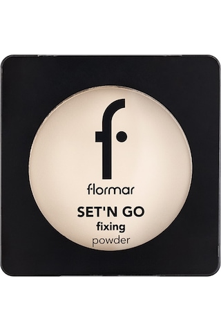 Flormar Sabitleyici Mat Kompakt Pudra (Soğuk Alt Ton) - Set'n Go Fixing Powder - 001 Banana - 8682536053631