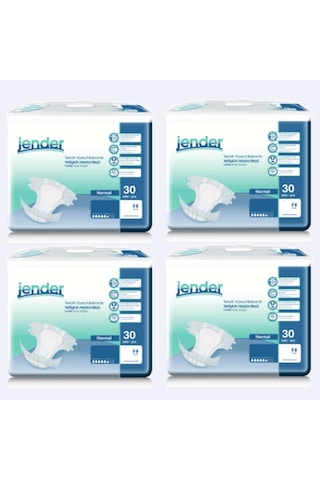 Jender 5.5 Damla Belbantlı Hasta Bezi M Beden 4 x 30'Lu 120 Adet