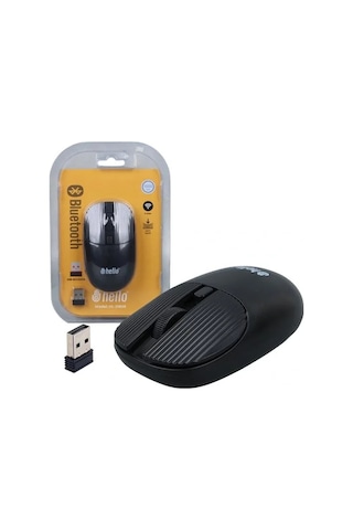 Hello Hl-21808 Siyah 1000 Dpı 2.4ghz Kablosuz Bluetooth Mouse 001