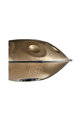 Meinl Sonic Energy Hpstl100 Stainless Steel 10 Notes D Kurd Handpan Vintage Gold