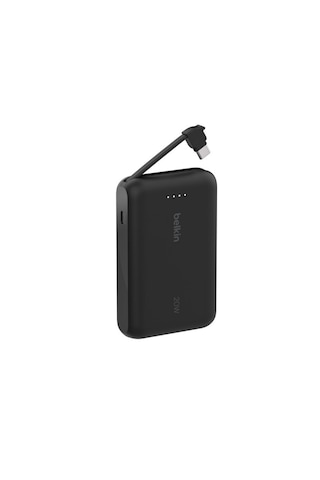 Belkin Boostcharge Powerbank, Type-c Kablolu 10k Pd 20w, Siyah