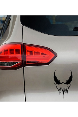 Venom Face Araba, Motorsiklet, Kask, Laptop,cam Sticker 16x12 Cm