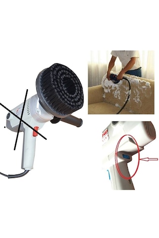 Su Sıçratmaz Koltuk Yıkama Makinesi Fırça Ucu Yerli Yumuşak Kıl Rulmanlı Profosyonel