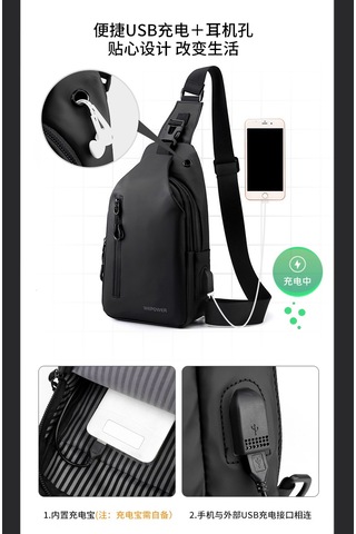 Erkek Büyük Kapasiteli Günlük Çapraz Çanta Ordu Yeşili