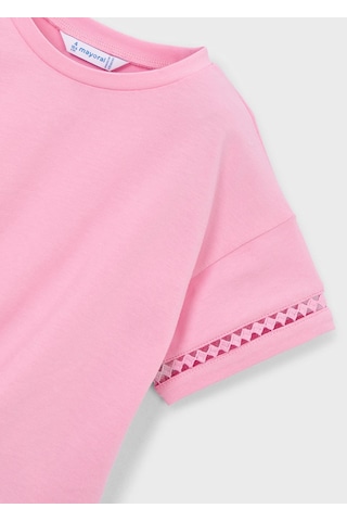 Mayoral Kız Çocuk Önden Bağlamalı Tshirt Pembe