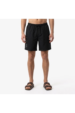 Unıted4 Regular Fit Erkek Siyah Deniz Şortu Bıll Çok Renkli