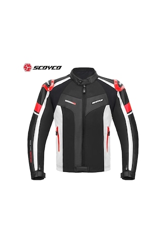 Scoyco Jk152- 4 Mevsim Mont Kırmızı/siyah