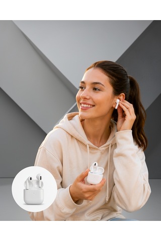 Kulak İçi Bluetooth Kulaklık Beyaz Uczzz4nesilllll3-1 Diğer