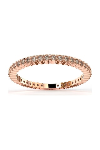 Zirkon Taşlı Rose Minimal Tamtur Gümüş Yüzük