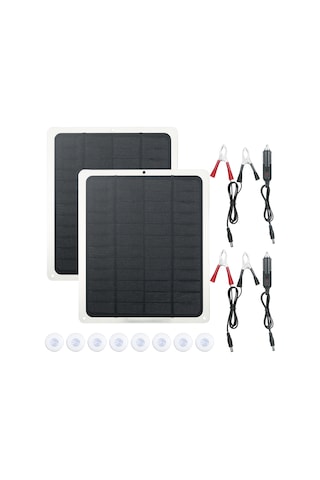 Wezone 15w Güneş Paneli Seti - Çift Usb & Type-c, Su Geçirmez, Ev/ofis/araç İçin Taşınabilir Şarj Çözümü