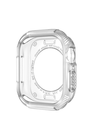 Kilifone - Apple Uyumlu Watch 10 46mm - Kasa Koruyucu Silikon Tpu Watch Gard 17 - Şeffaf