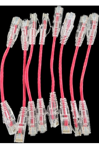 Oem Cat6a 10gıgabyte 50u 0.15cm 28awg Kırmızı Patch Cord Kablo Oem Cat6a 10gıgabyte 50u 0.15cm 28awg Kırmızı Patch Cord Kablo