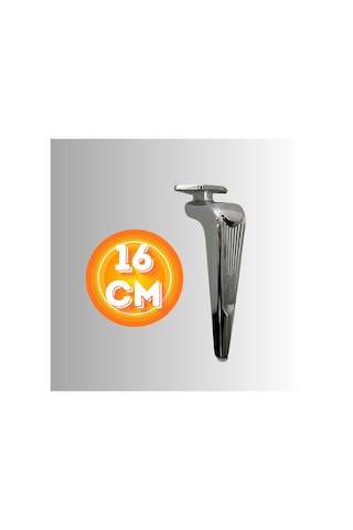 16 Cm Metal Klas Koltuk Ayağı Mobilya Ayağı Ünite Ayağı Konsol Ayağı Puf Berjer Ayağı Krom