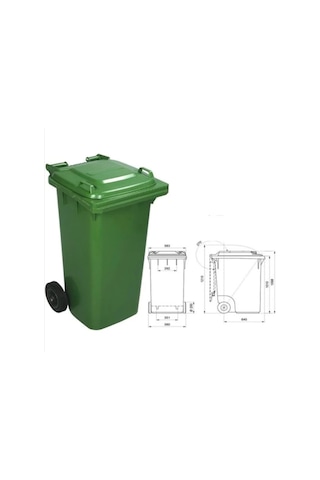 Plastik Çöp Konteyneri 240 Litre Konteyner