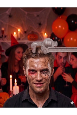 Halloween İngiliz Anahtarı Model Taç Cadılar Bayramı Parti Saç Aksesuarı Korku Temalı