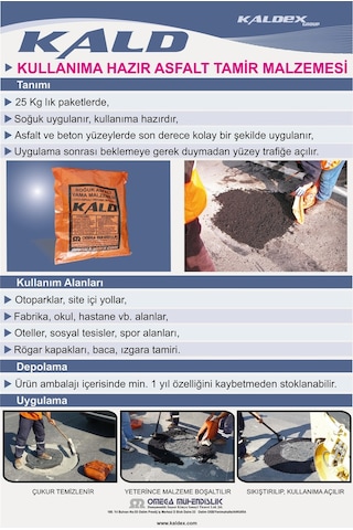 Soğuk Asfalt - Hazır Asfalt