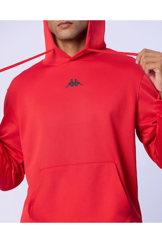 Kappa Palmir Erkek Kırmızı Regular Hoodie
