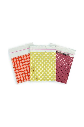Parlak Metalize Hediye Poşeti Ağzı Bantlı Renkli Desen Paketleme Poşeti 25x35 Cm 50 Adet