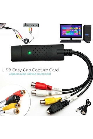 Usb Rca Capture Easycap Kamera Uydu Kayıt Kartı S V