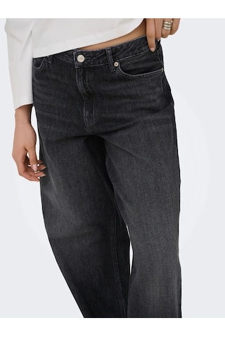 Only Onltoledo Mw Loose Straight Kadın Jean Pantolon 15378070 Siyah