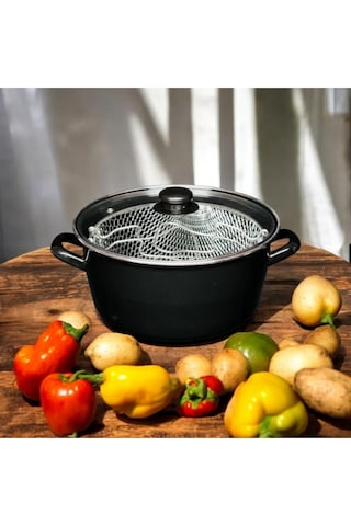 Leony Emaye 24cm Telli Cips Kızartma Fritöz Tenceresi