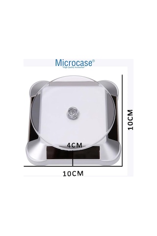 Microcase 360 Derece Dönen Güneş Enerjili Vitrin Saat Takı Standı - Al5031 Diğer