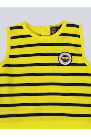 Fenerbahçe Bebek Sarı Lacivert Şeritli Body Sarı-lacıvert