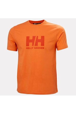 Helly Hansen Hh Logo T-shırt Erkek Günbatımı Turuncu