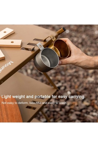 Fortunelane Kampçılar İçin Paslanmaz Çelik Kahve Bardağı - Altın Renk, Altın Altın