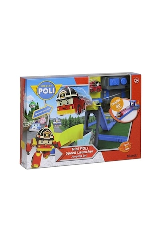 Robocar Poli Fırlatıcılı Yol ve Atlama  Seti