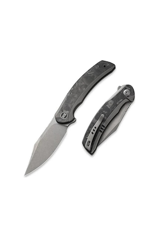 We Knife Snick Titanium Grey Marble Cf Kamp Çakı Gri - Siyah