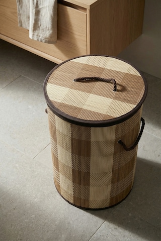 Nordic Yuvarlak Bambu Sepet - 50 Cm Açık Kahverengi