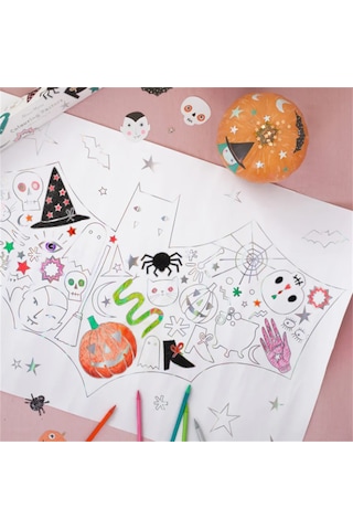 Meri Meri - Halloween Colouring Posters - Cadılar Bayramı Boyama Posterleri 2'li 0 - 99
