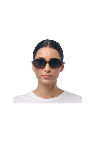 Okkia Andrea Altıgen Unisex Güneş Gözlüğühavana / Lens : Yeşil Ok022ch-gr Çok Renkli