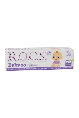 Rocs Baby 0-3 Yaş Ihlamur Özlü Florürsüz Bebek Diş Macunu - 45 G