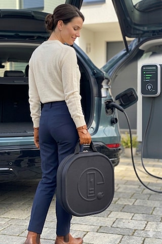 Elektrikli Araç Ev Şarj Kablosu Taşıma Çantası - Darbeye Dayanıklı Eva Hard Case Su Geçirmez Çanta 1 Adet / Siyah